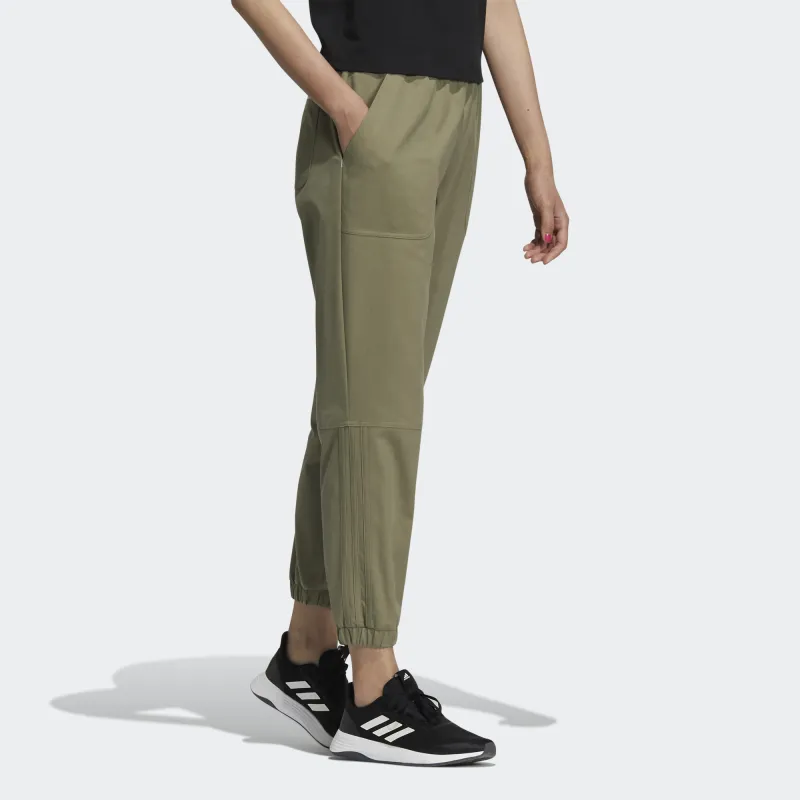 Adidas Neo Knitted Sweatpants Women's Olive-3
