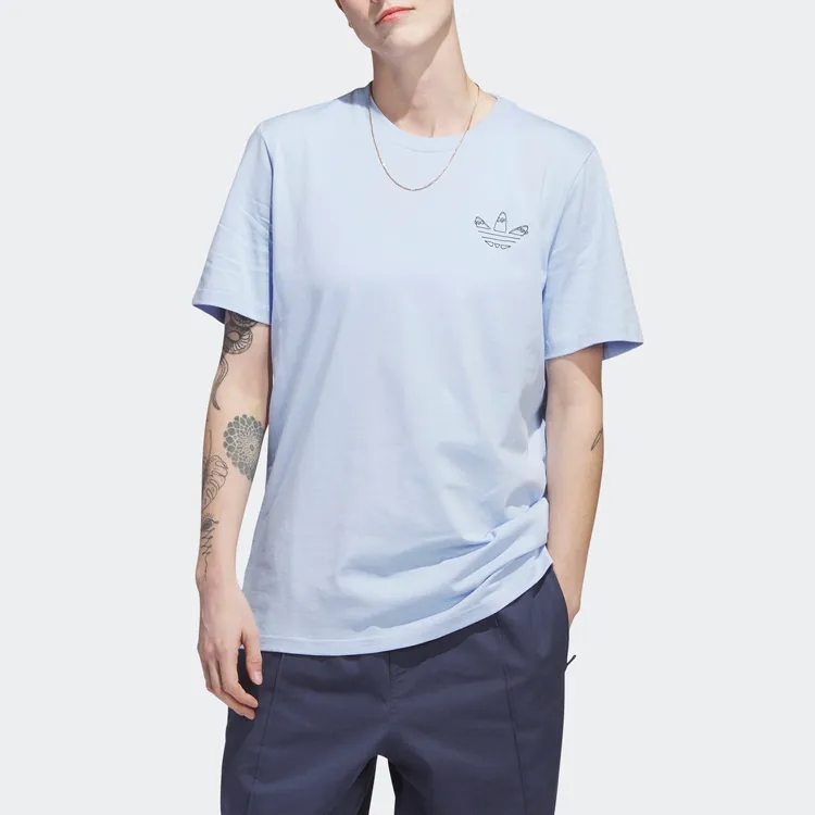 Adidas Originals JONES SS TEE T Shirts Men Light Blue-1