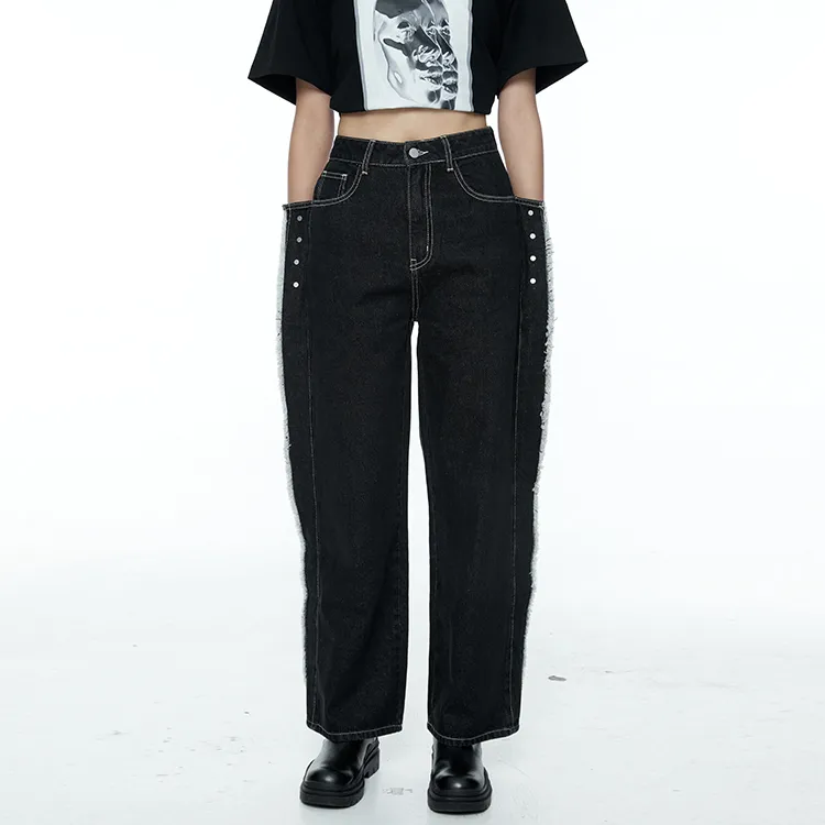 Nt Straight Jeans Women's Black-3