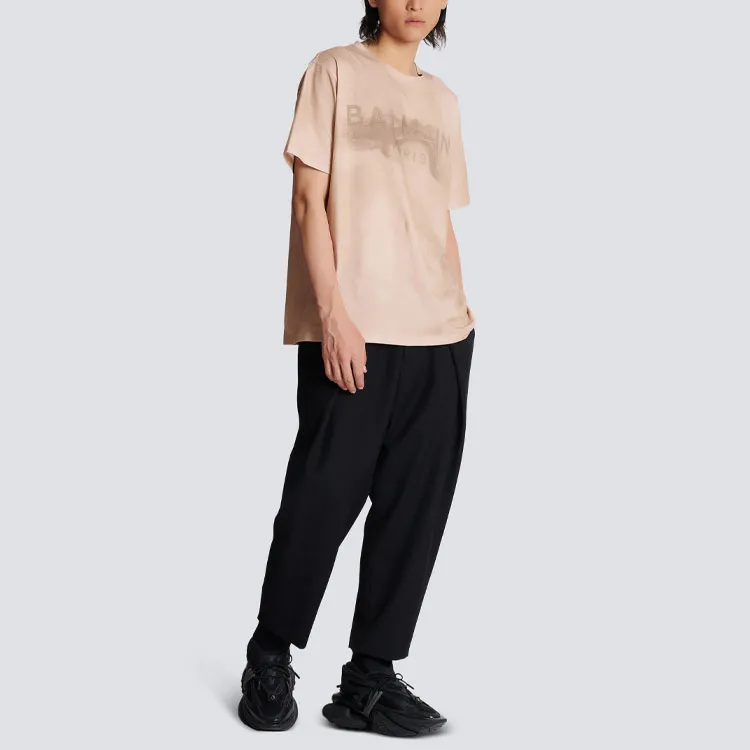 BALMAIN Logo Printed T Shirt-4