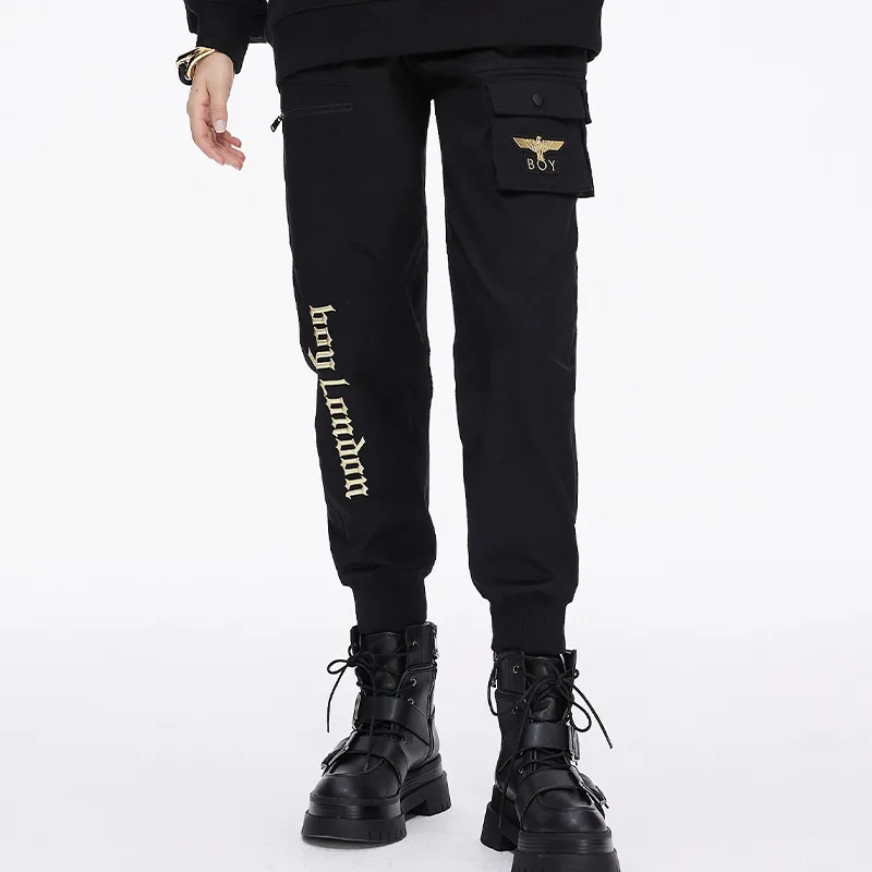 Boy London Knitted Sports Pants Unisex Black-3