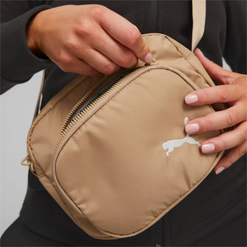 PUMA Fabric Small Square Bag Crossbody Bag Shoulder Bag Women's Khaki-4