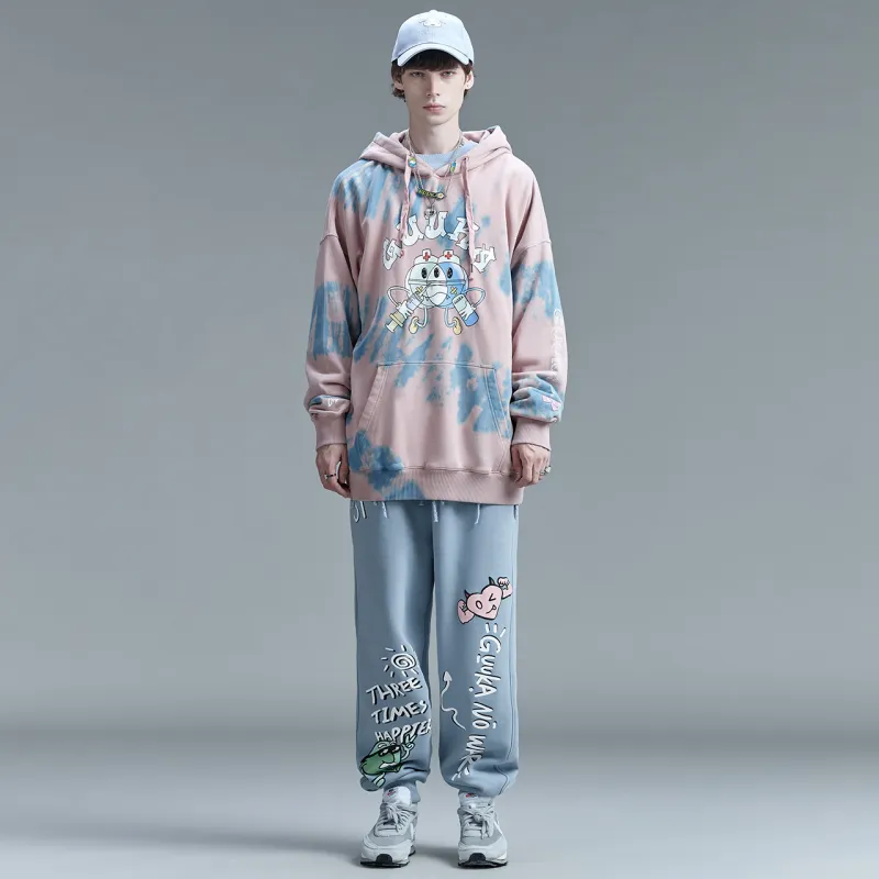 Guuka Knitted Sweatpants Unisex Blue-2