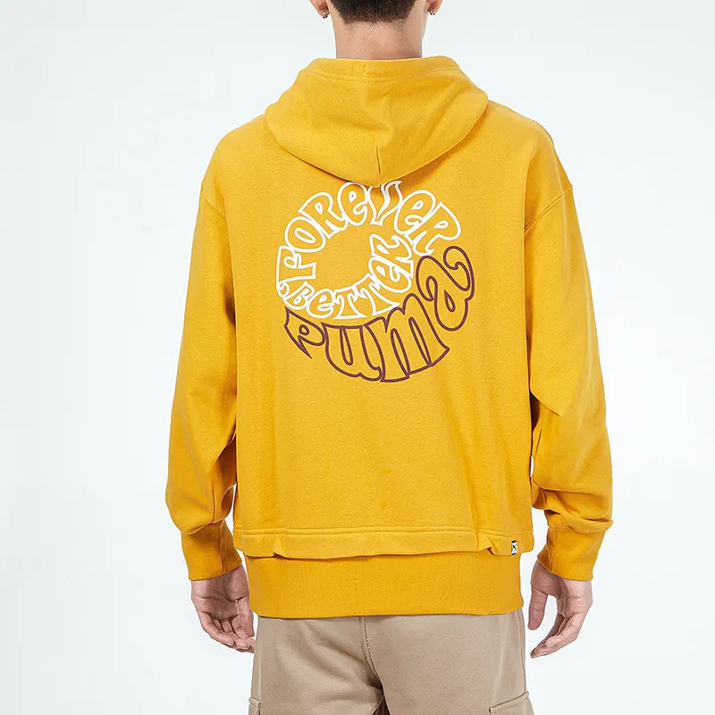 PUMA Sweatshirts Men Yellow-3