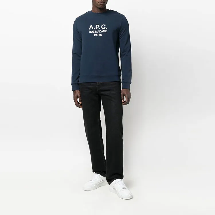 A.P.C Logo Printed Crewneck Sweatshirt-1