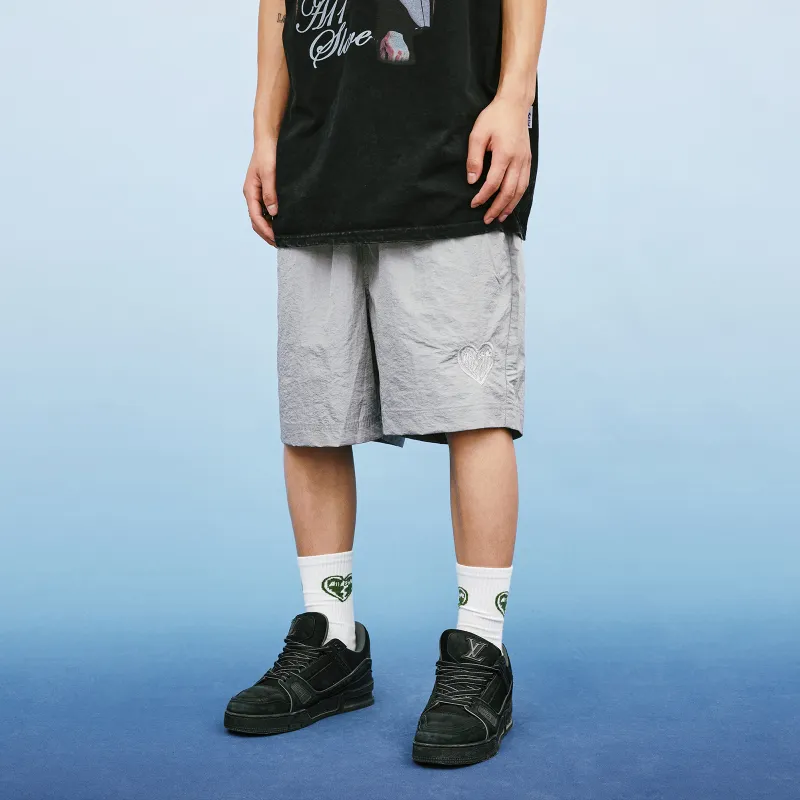 A11SLAVE Loose Fit Shorts Unisex Gray-4