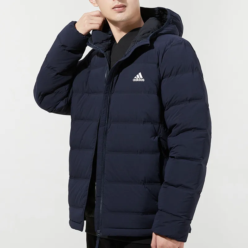 Adidas Helionic Down Jacket Men's Navy Blue-4