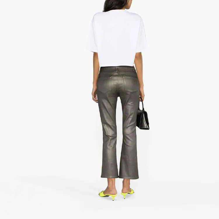 BALMAIN Logo Printed Cropped T Shirt-2