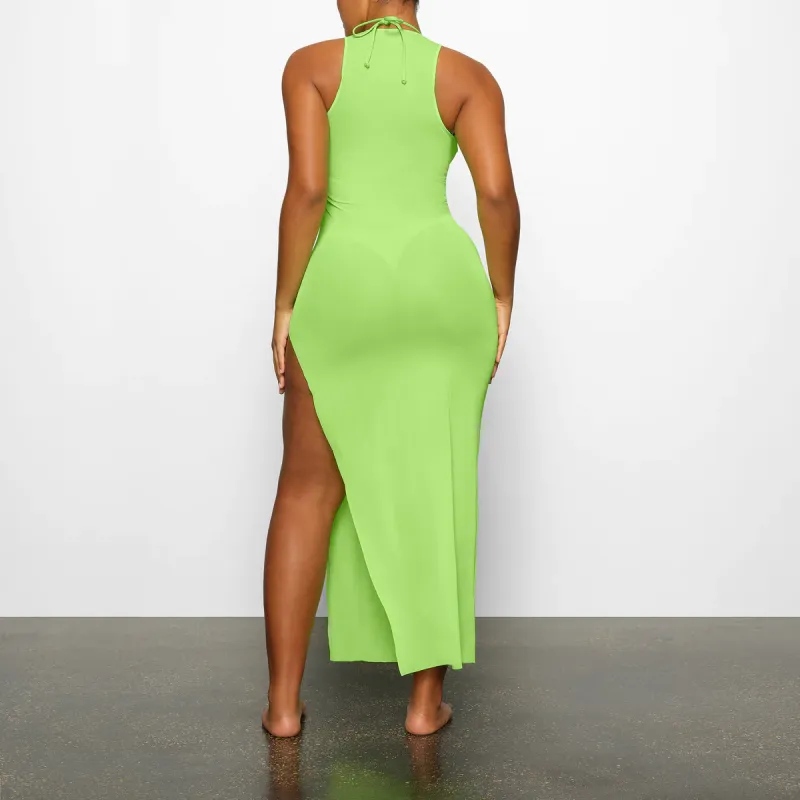 Skims Slip Dresses Women's Green-1