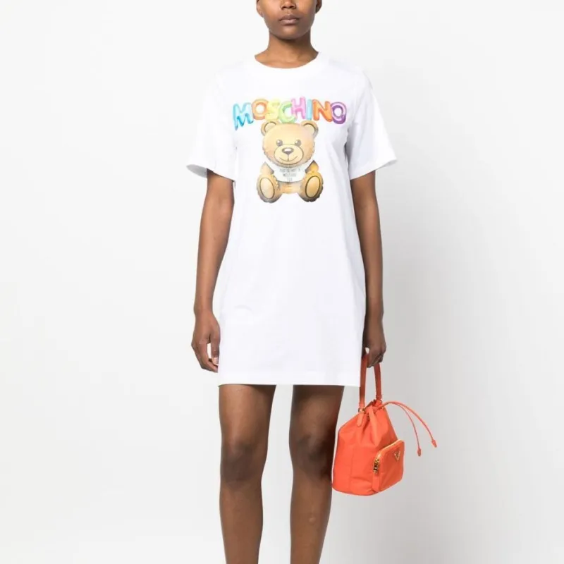 MOSCHINO Teddy Bear print T shirt Dress-1