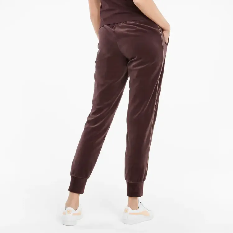 PUMA T7 Knitted Sweatpants Women's Dark Brown-3