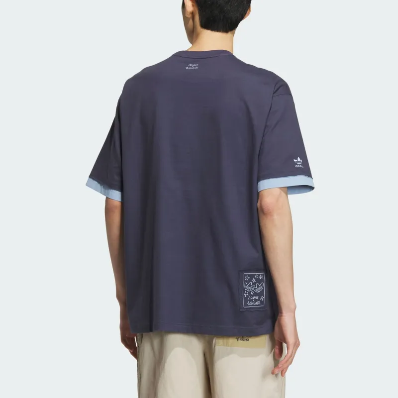 Adidas Originals T Shirt Unisex Navy Blue-1