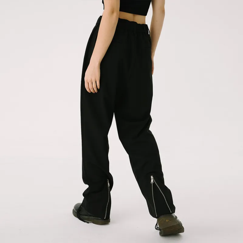 TBSM TROUBLESMILE Casual Pants Unisex Black-5