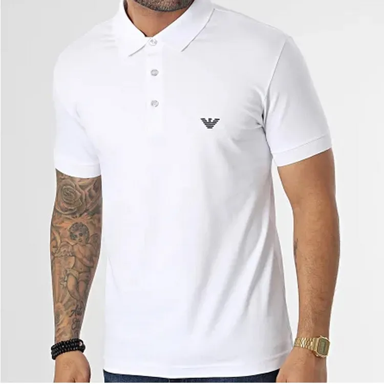EMPORIO ARMANI SS23 Polo Shirt Men's White-2