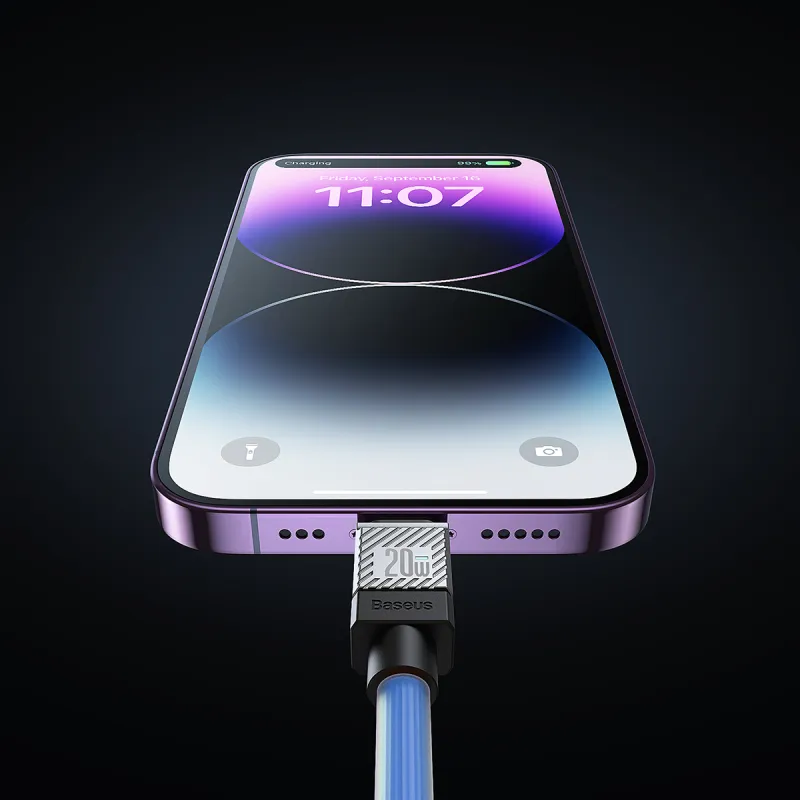 Baseus 1 Meter One Drag One USB A To Tpye CType C To IP Coolplay Apple Android Fast Charging Cable-11
