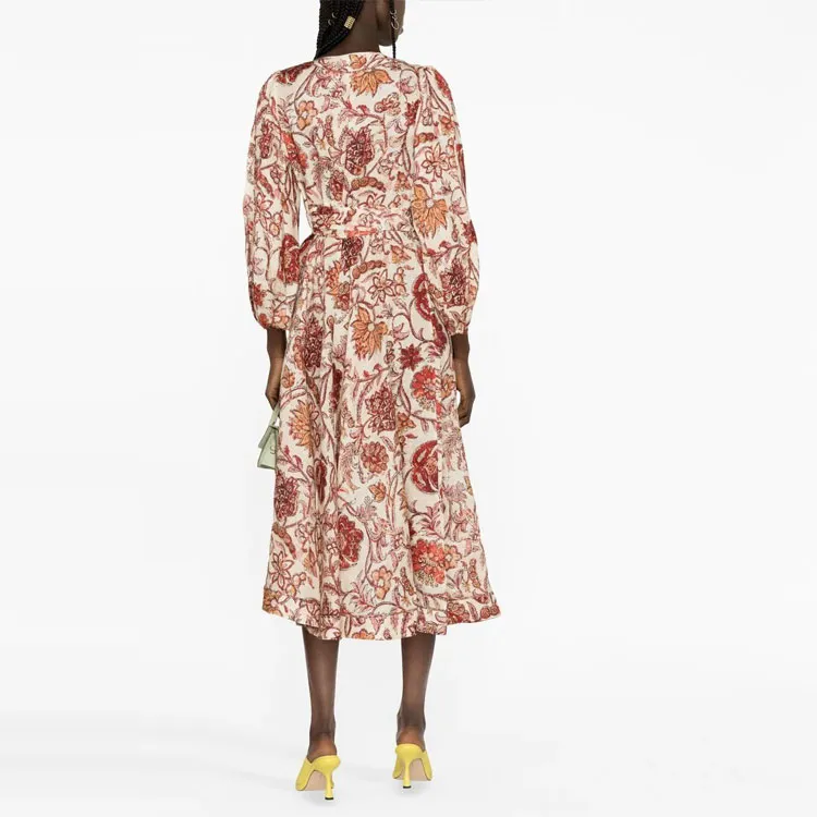 Zimmermann Vitali Wrap Midi Dress-2