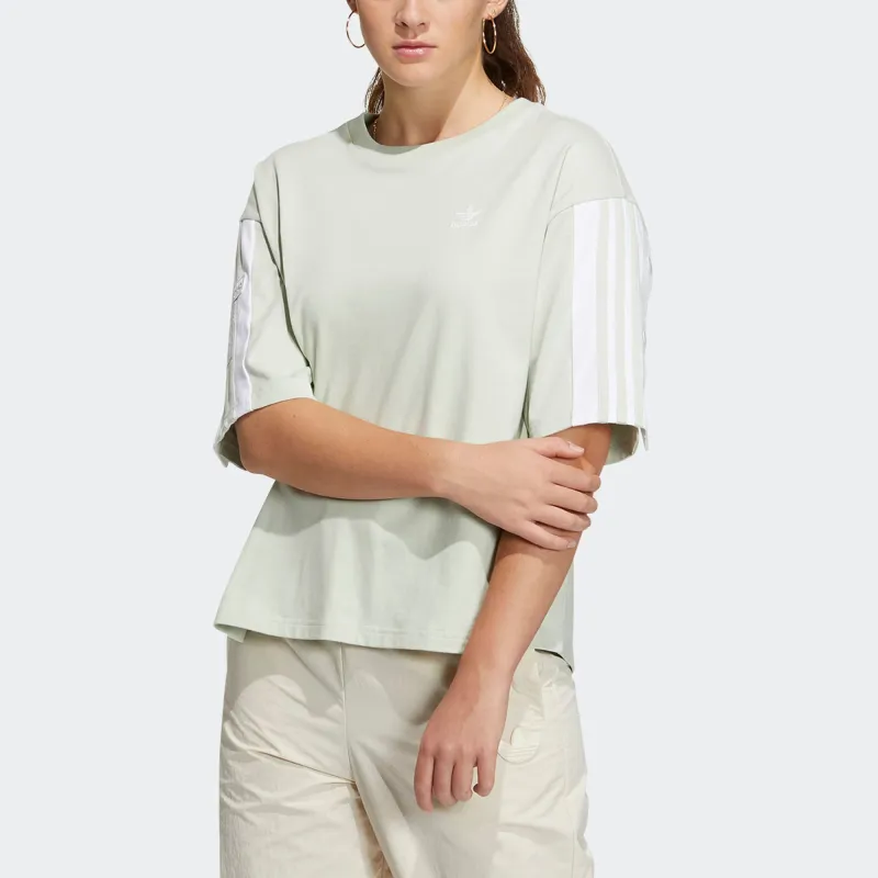 Adidas Originals Drop Shoulder Sleeve T Shirt Women's-2