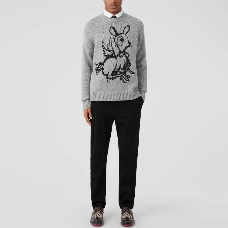 Burberry Knitwear Men's Deep Storm Gray-1