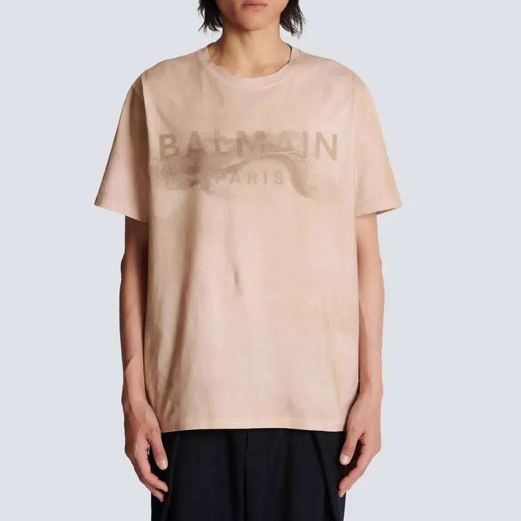 BALMAIN Logo Printed T Shirt-2