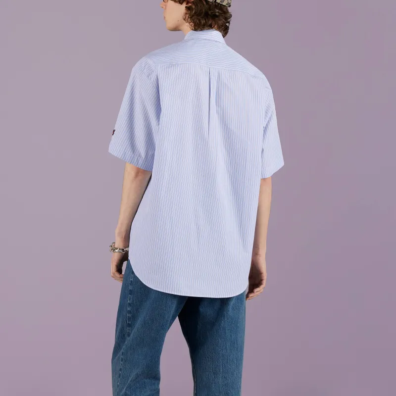 GUCCI Embroidered Logo Short Sleeve Shirt-4