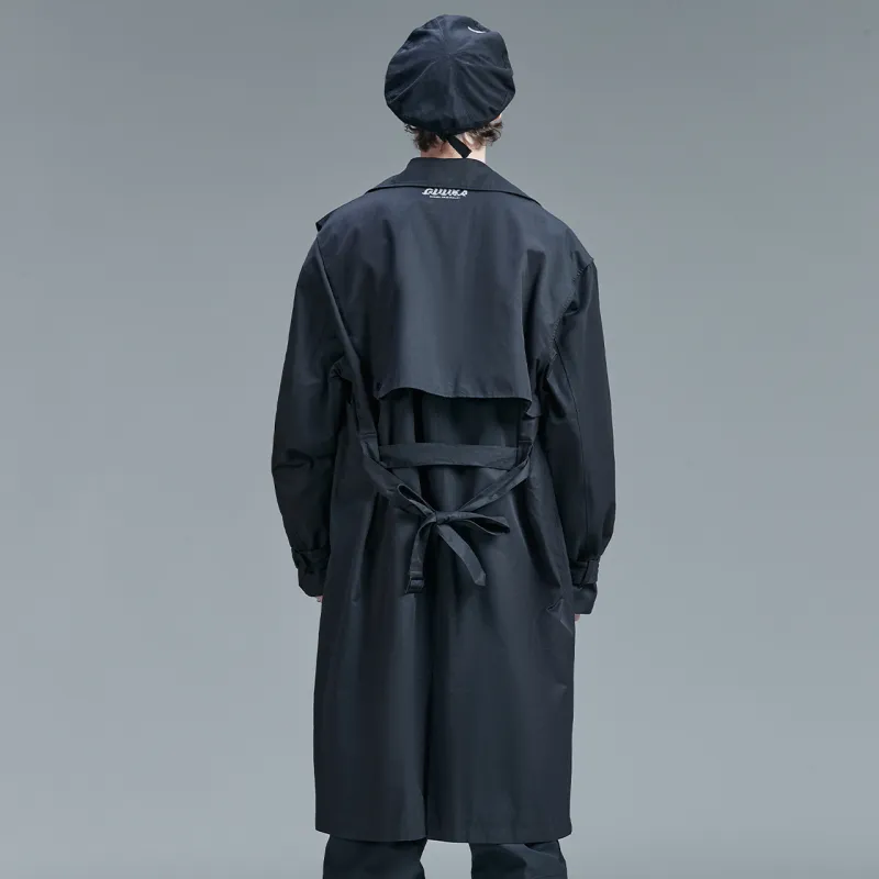 Guuka Trench Coats Men Black-4