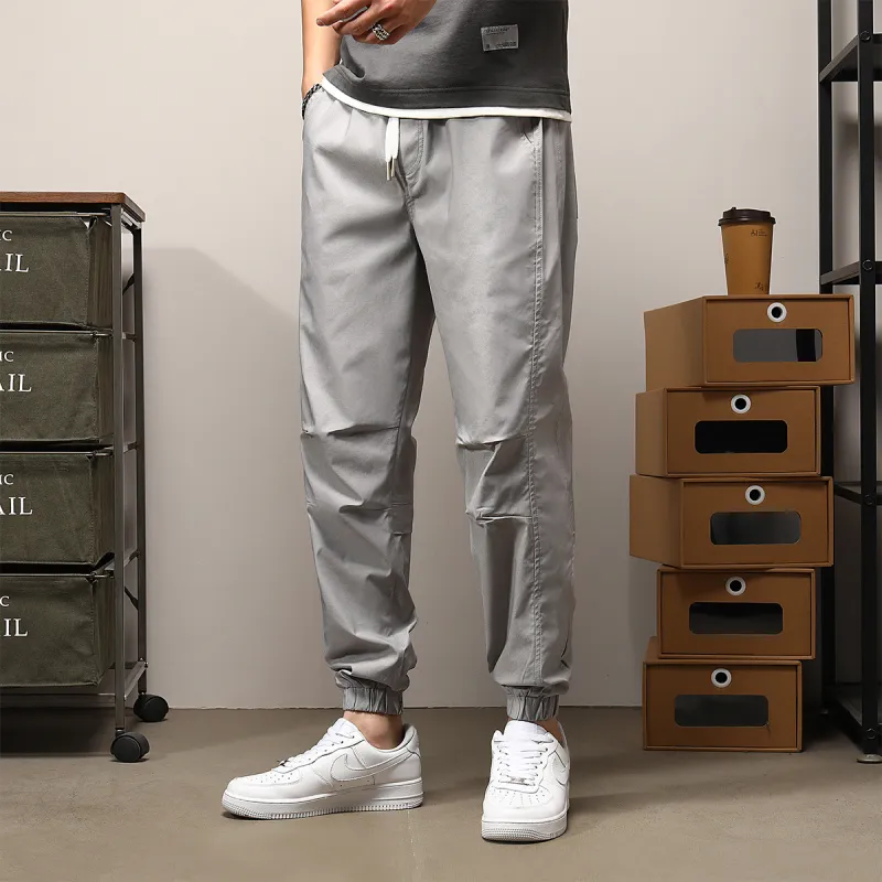 GUKUUL Casual Pants Men's Light Gray-2