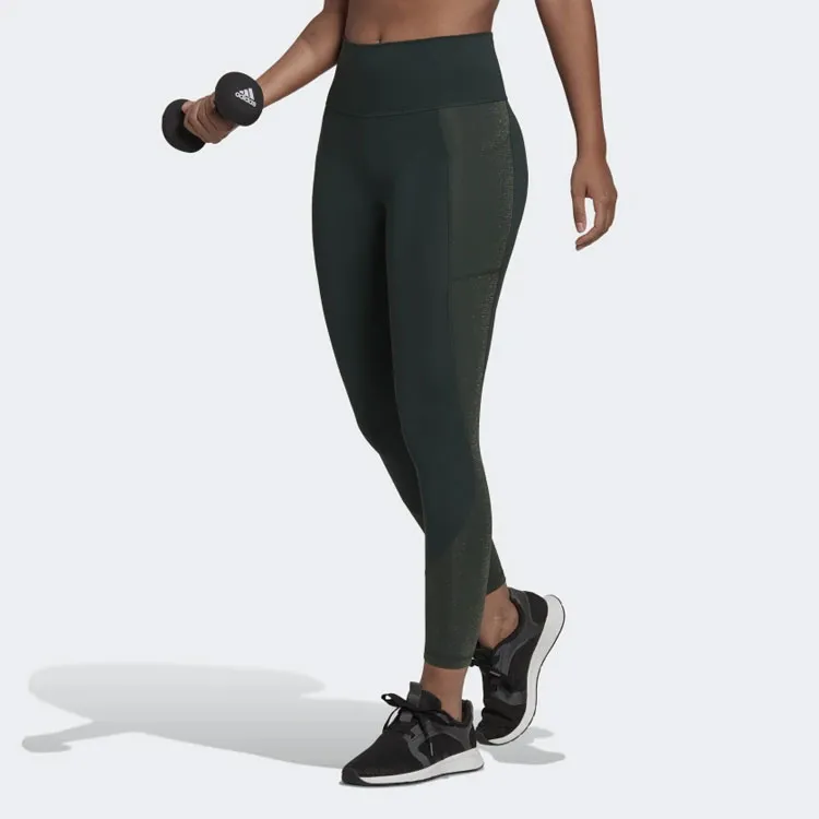 Adidas Free Shipping With AdiClub Optime Training Shiny Full Length Leggings-2
