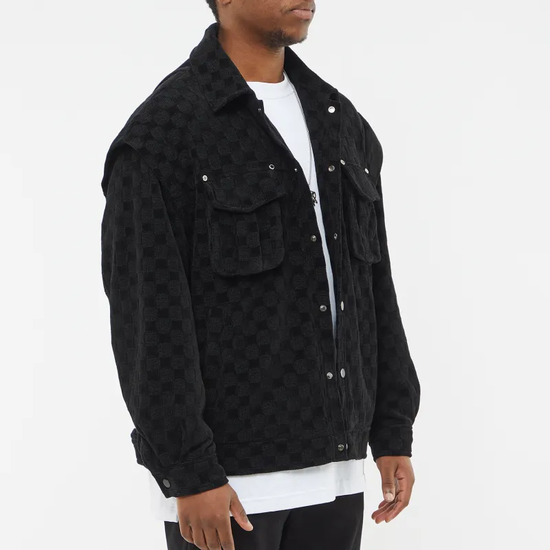 FANBIOU SS22 Loose Fit Jacket Unisex Black-6
