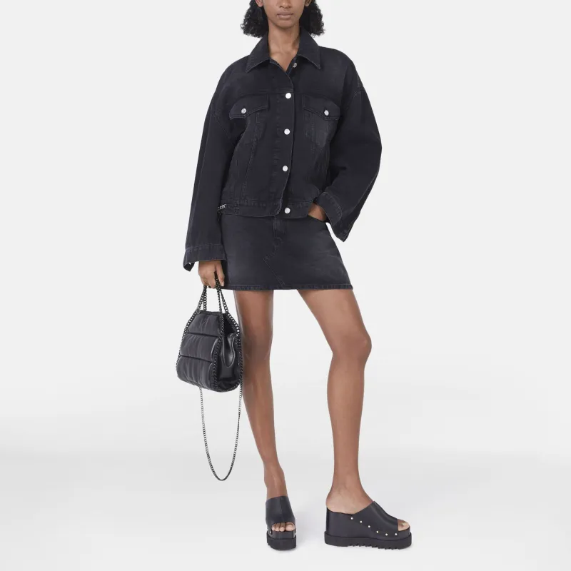 Stella McCartney Falabella Denim Mini Skirt-1