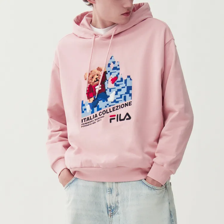 FILA Sweatshirts Unisex Wheat Town Pink-3