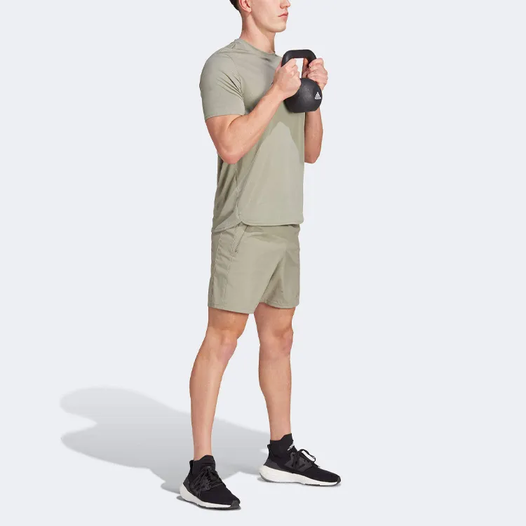 Adidas Essential Casual Shorts Men Khaki Green-3