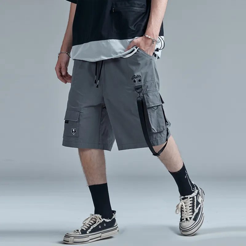 Guuka Cargo Shorts Men Medium Gray-3
