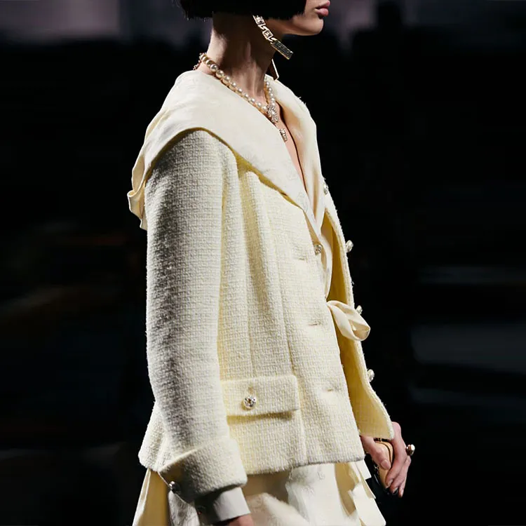 CHANEL Jacket Women's Light Yellow-3