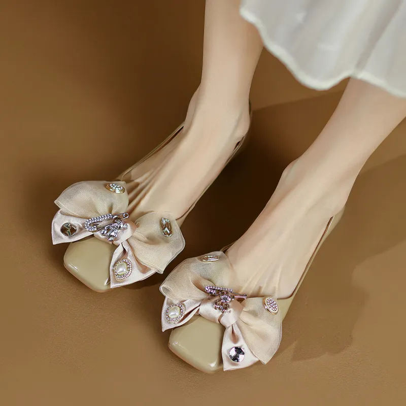 CAMEIDO Women's Casual Shoes Women's Apricot-3