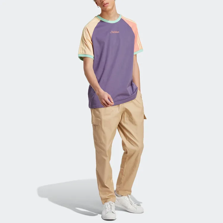 Adidas Originals Raglan Sleeve T-Shirt Men's Tech Purple-1
