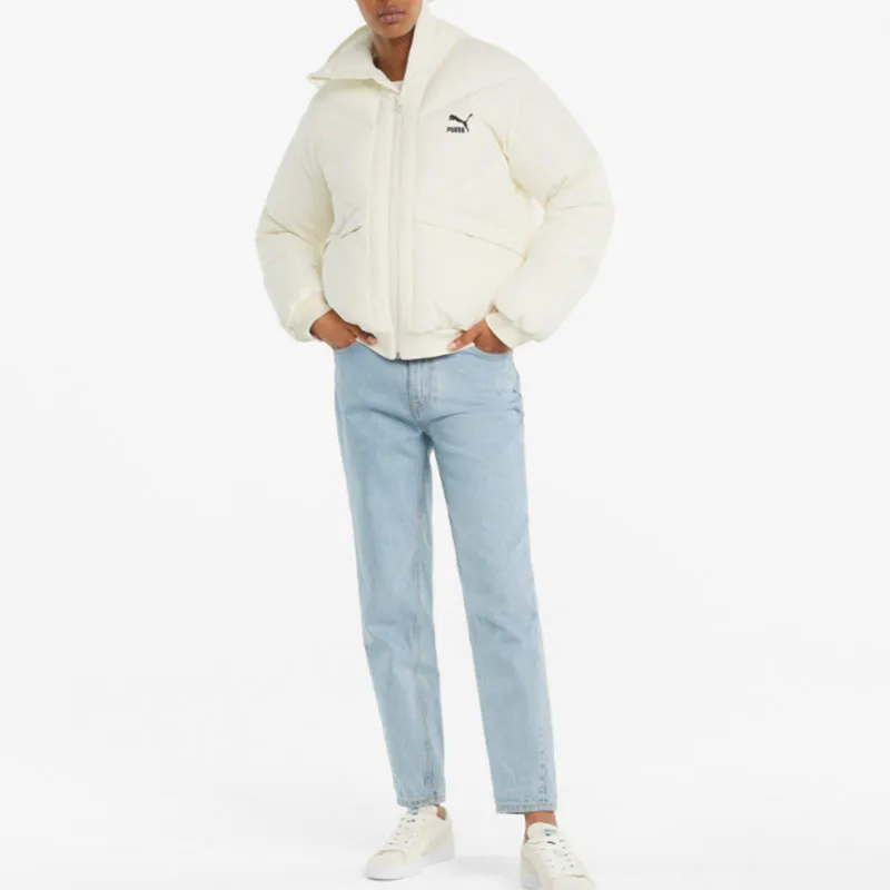 PUMA CLASSICS Down Jackets Women's Ivory White-2