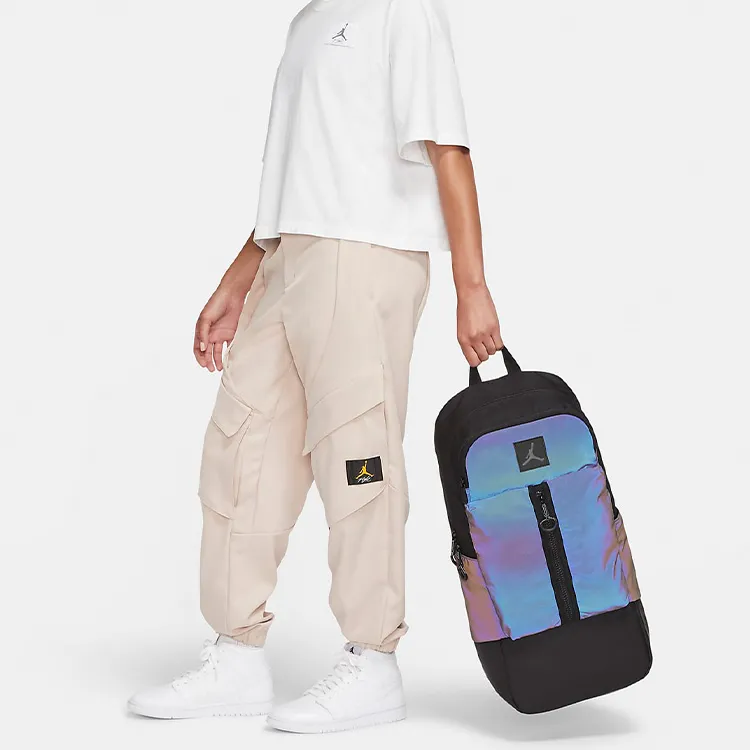 Jordan Polyester Backpack Regular Unisex Black/Reflection Silver-6