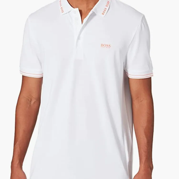 HUGO BOSS Short Sleeved Polo Shirt Men's White-3