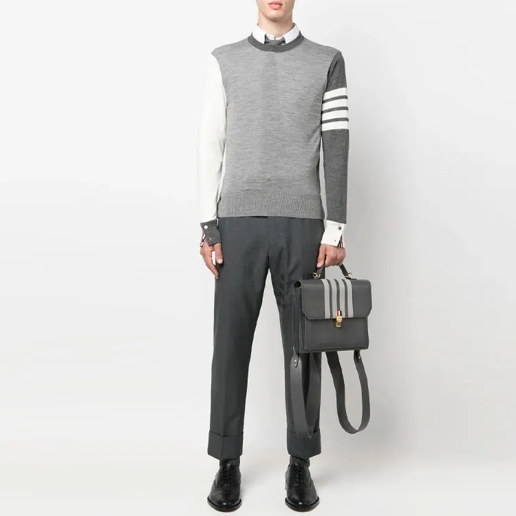 THOM BROWNE Sweaters Men Gray-1