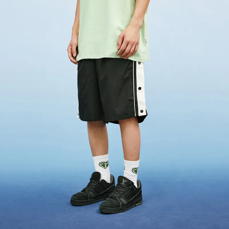 A11SLAVE Loose Fit Shorts Unisex Black White-4