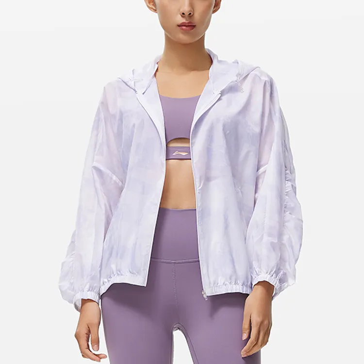 LINING Fitness Series Trench Coats Women's Pink Purple-3