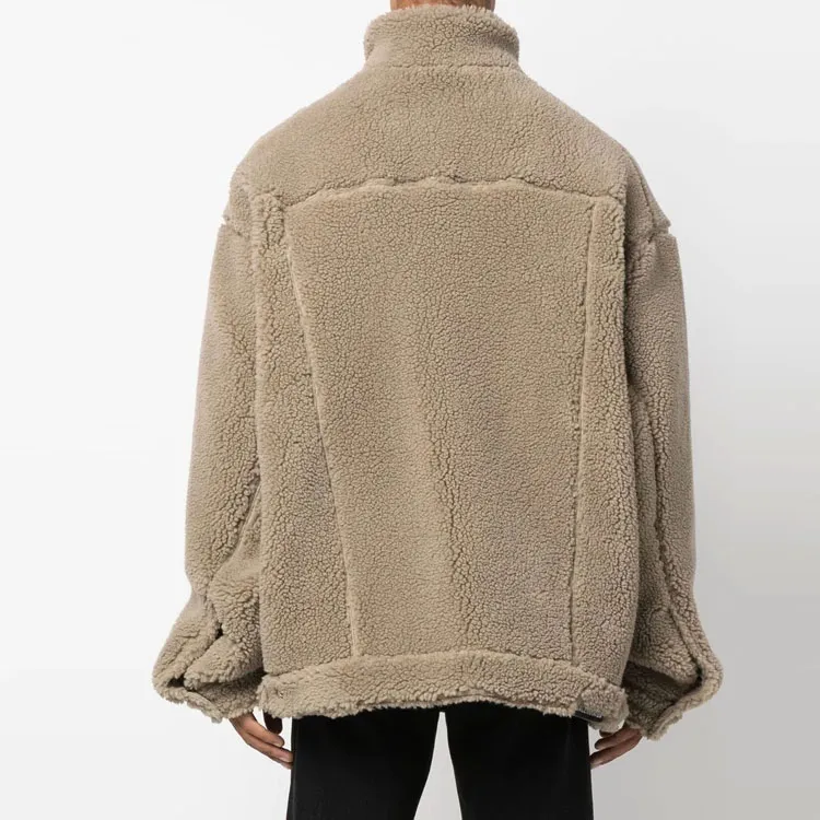 Balenciaga Fleece Oversized Jacket-2