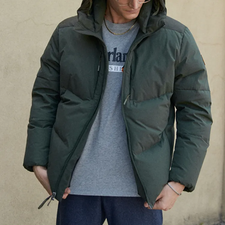 Timberland Down Jacket Men's Green Suitcase-4