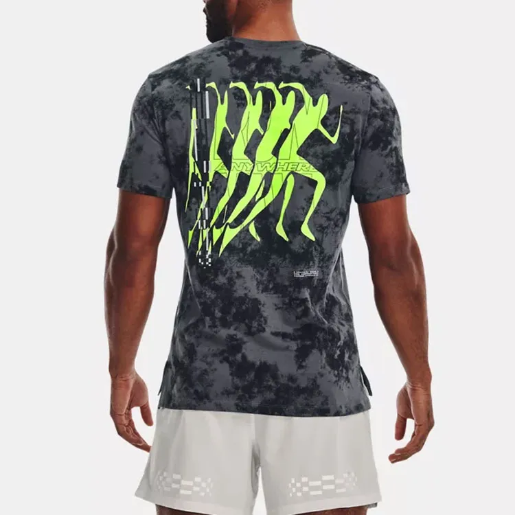 Under Armour Raglan Sleeve T Shirt Men's Peach Gray-3