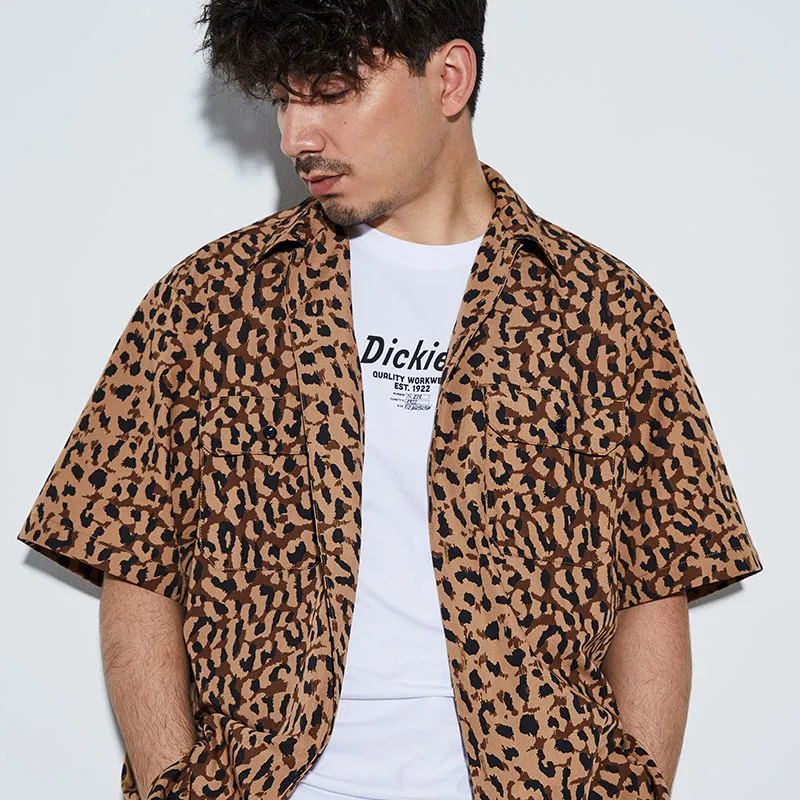 Wacko Maria X Dickies Shirts Unisex Leopard Print-2