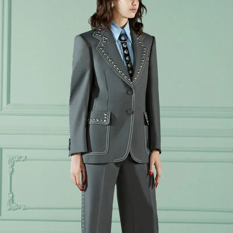 GUCCI Fluid Drill Studded Jacket-1