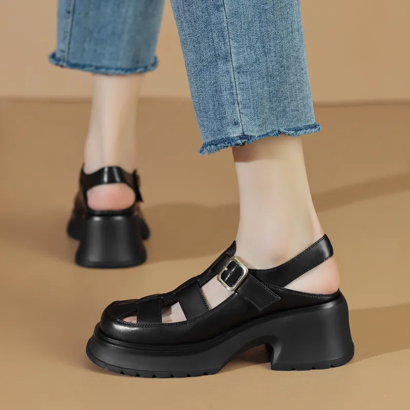 CAMEIDO Stylish Sandal Women's Black-1