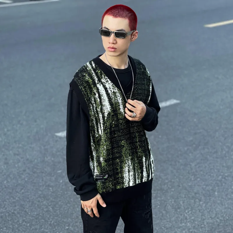 ENSHADOWER Vest Unisex Black Green-2