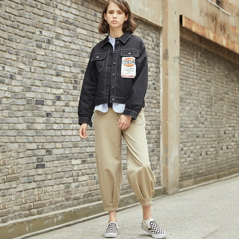 Dickies SS22 Denim Jacket Women's Black-1