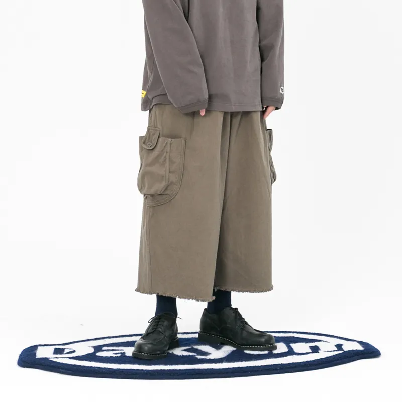 DAKYAM Baggy Pants Casual Pants Unisex Olive-3